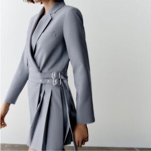 Zara Gray Mini Dress